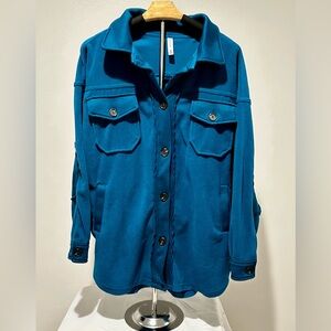 Women’s Medium Teal Shacket